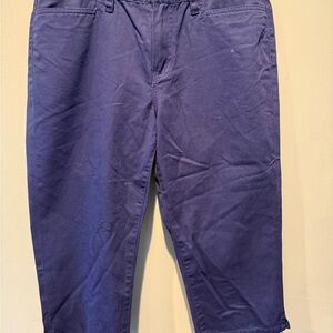 Ralph Lauren blue capris - inseam is 18.5 inches long